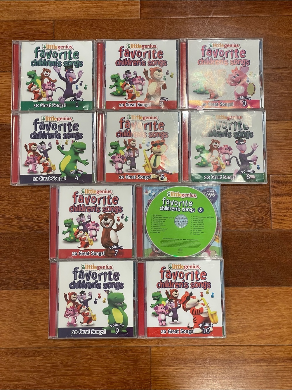 Little Genius Favorite Childrens Songs CD LOT OF 10